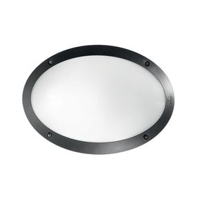 Ideal Lux - Technické svietidlo 1xE27/23W/230V IP66 čierna