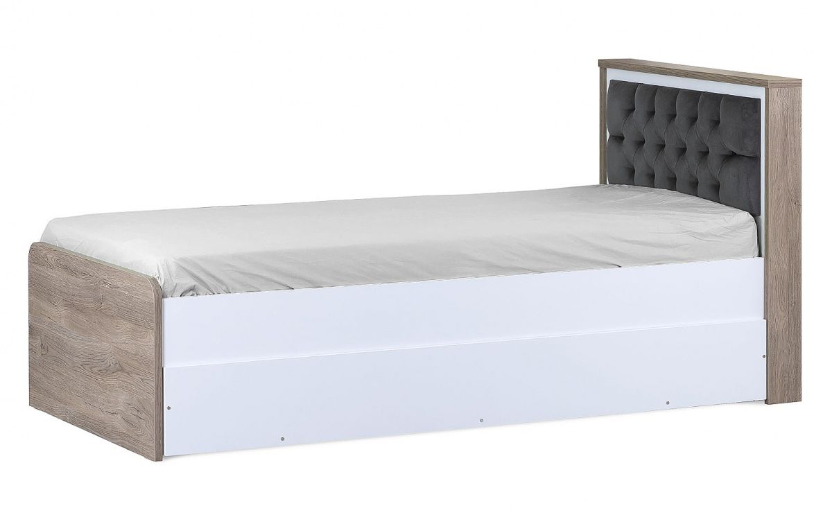 Študentská posteľ 90x200 so zásuvkou brian - dub/biela