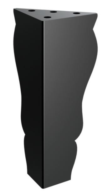 RMP Nábytková nožička Iris 15 cm čierna NOHA013/15