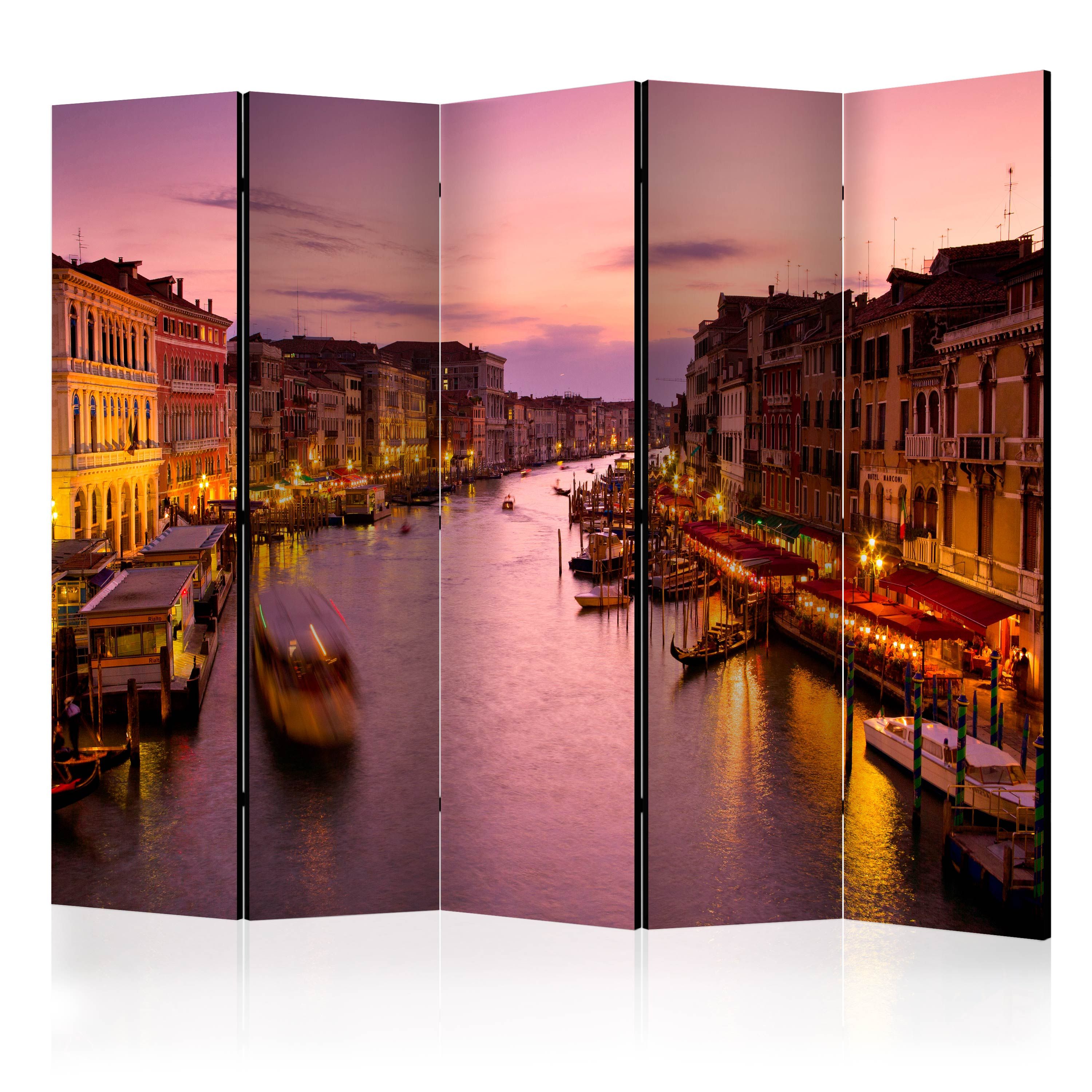 Artgeist Paraván - City of lovers, Venice by night [Room Dividers]