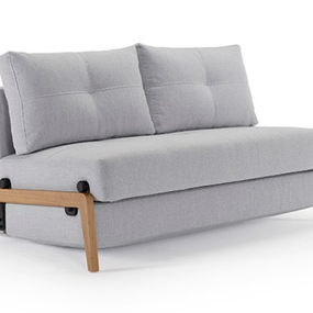 INNOVATION - Rozkladacia pohovka CUBED WOOD SOFA 140-200