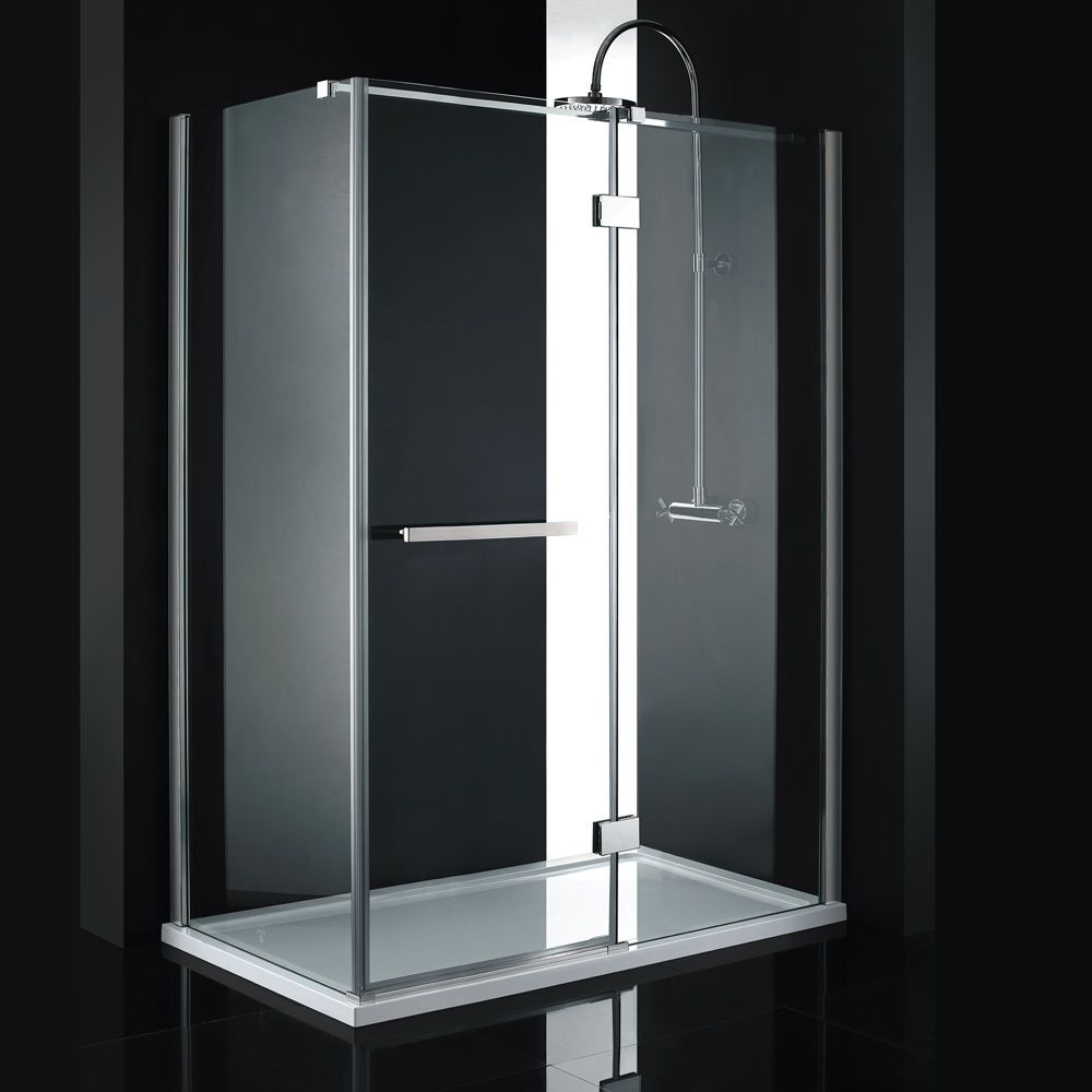 Aquatek - CRYSTAL R43 obdĺžnikový sprchový kút 140 x 80, číre sklo