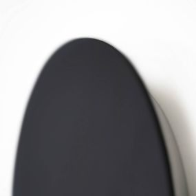 Escale Blade nástenné LED čierna matná Ø 79 cm, Obývacia izba / jedáleň, hliník, 40W