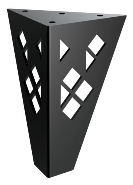 RMP Nábytková nožička Atena 15 cm čierna NOHA012/15