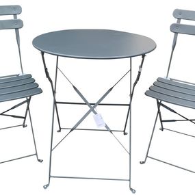 Rojaplast BISTRO set - ŠEDÝ