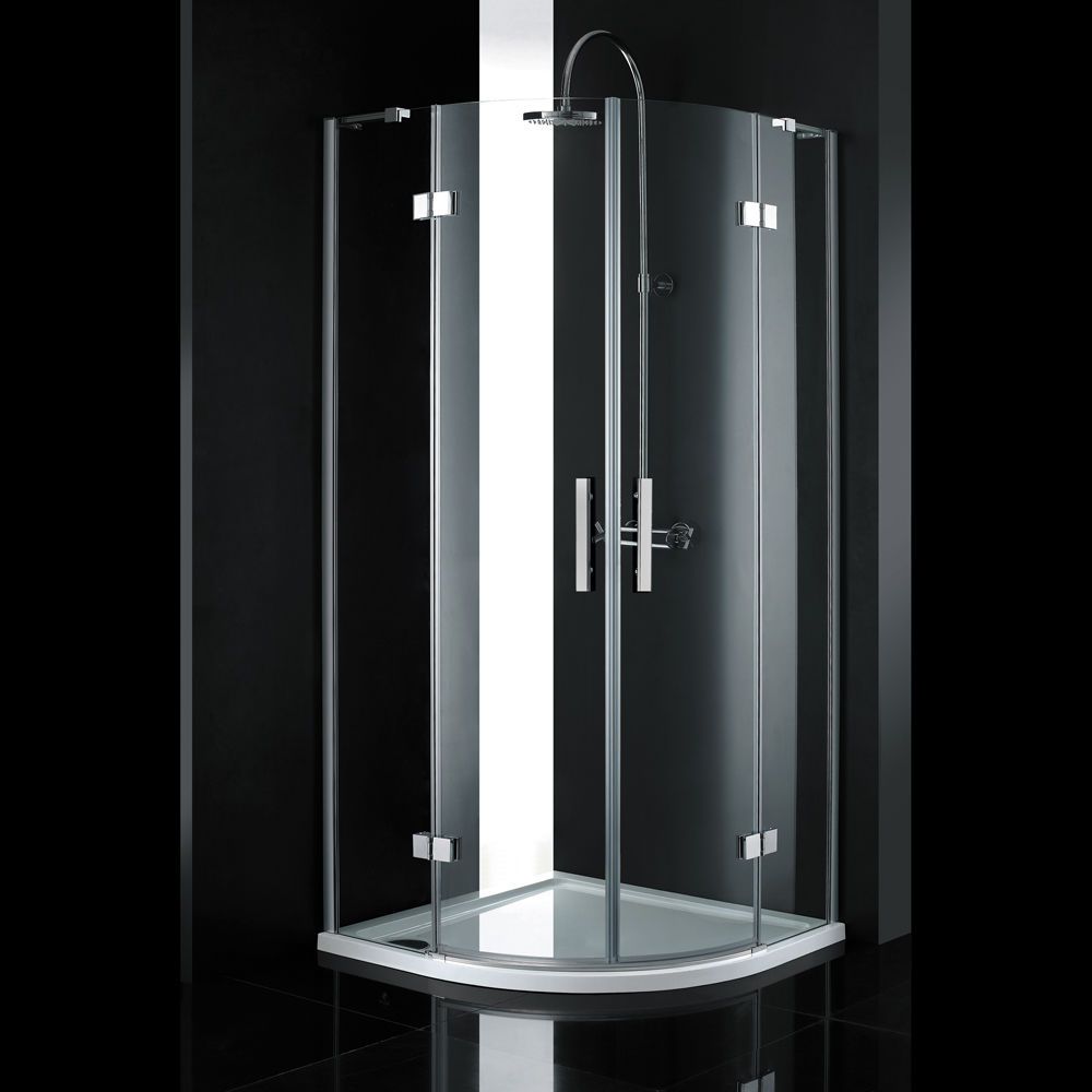 Aquatek - CRYSTAL S7 štvrťkruhový sprchový kút 90 x 90, číre sklo