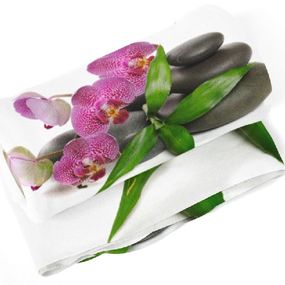Deka Orchidea na kameňoch (Rozmer: 150 x 120 cm)