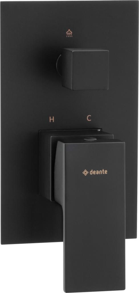DEANTE - Anemon čierna - Sprchová batéria, podomietková, so sprchovacím spínačom BBZ_N44P