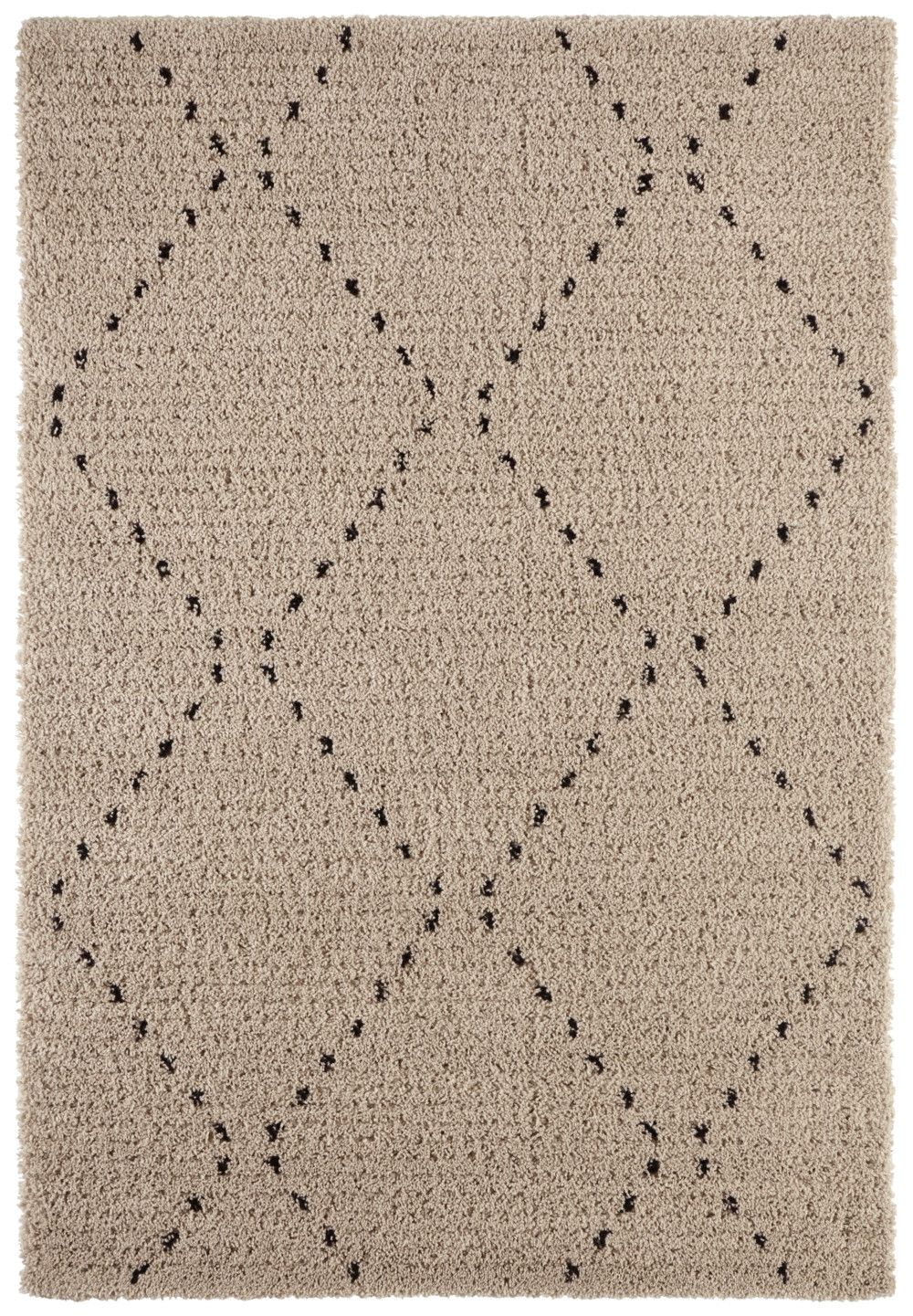 Mint Rugs - Hanse Home koberce Kusový koberec Retro 105200 Beige, Black - 120x170 cm