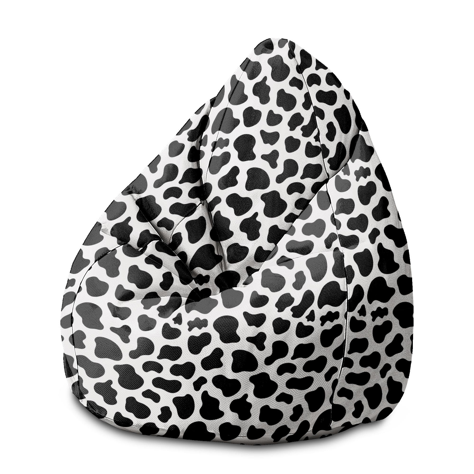 Sedací vak  Pearshape Cow Print-M-Velvet