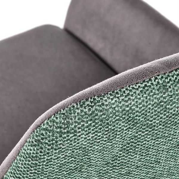 Halmar K439 stolička tmavo šedá, zelená