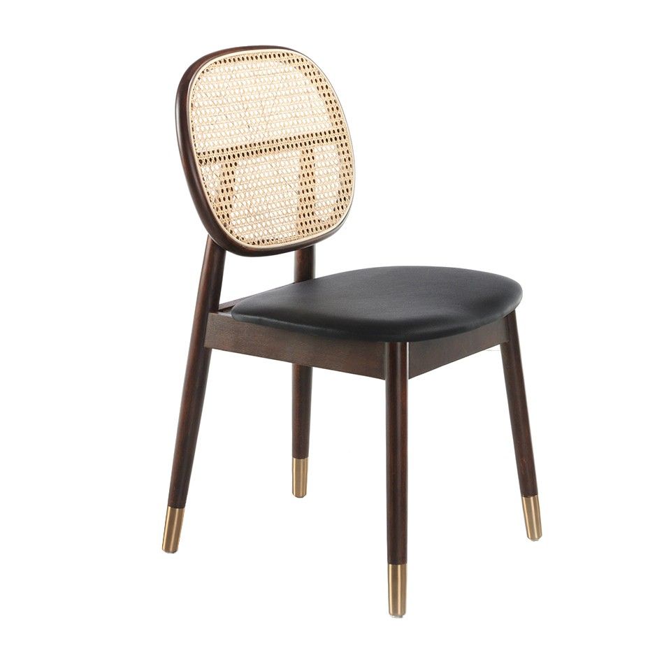 Estila Retro jedálenská stolička Forma Moderna s ratanovou opierkou 87cm