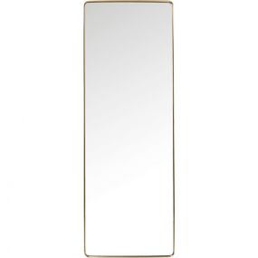 KARE Design Zrcadlo Curve Rectangular 200×70 cm - mosaz
