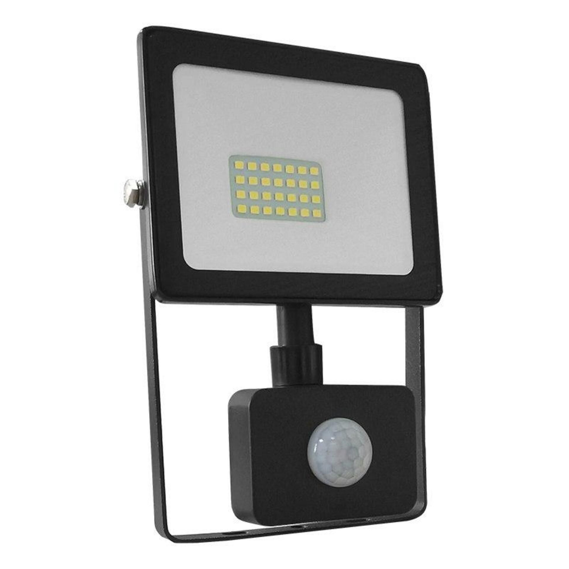 ACA Lighting černá SENSOR LED SMD reflektor IP66 20W 6000K 1760Lm 230V Ra80 Q2060S