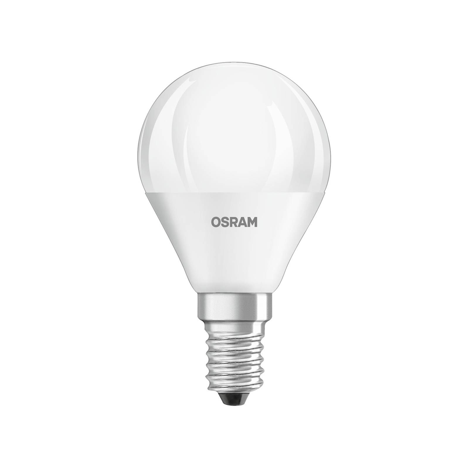 OSRAM LED kvapka E14 4, 9W Base P40 840 matná 3ks, E14, 4.9W, Energialuokka: F, P: 8.2 cm