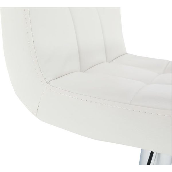 Barová stolička Kandy New - biela / chróm