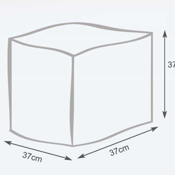 Sedací vak taburetka Cube S ekokoža TiaHome - béžová