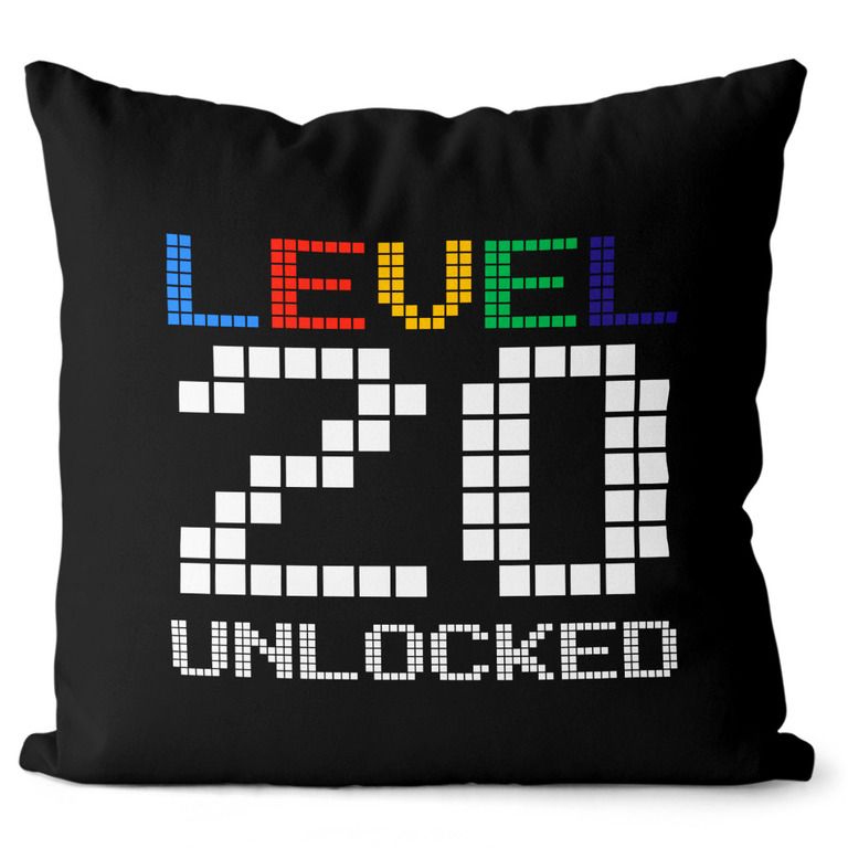 Vankúš Level unlocked (vek: 20, Velikost: 55 x 55 cm)