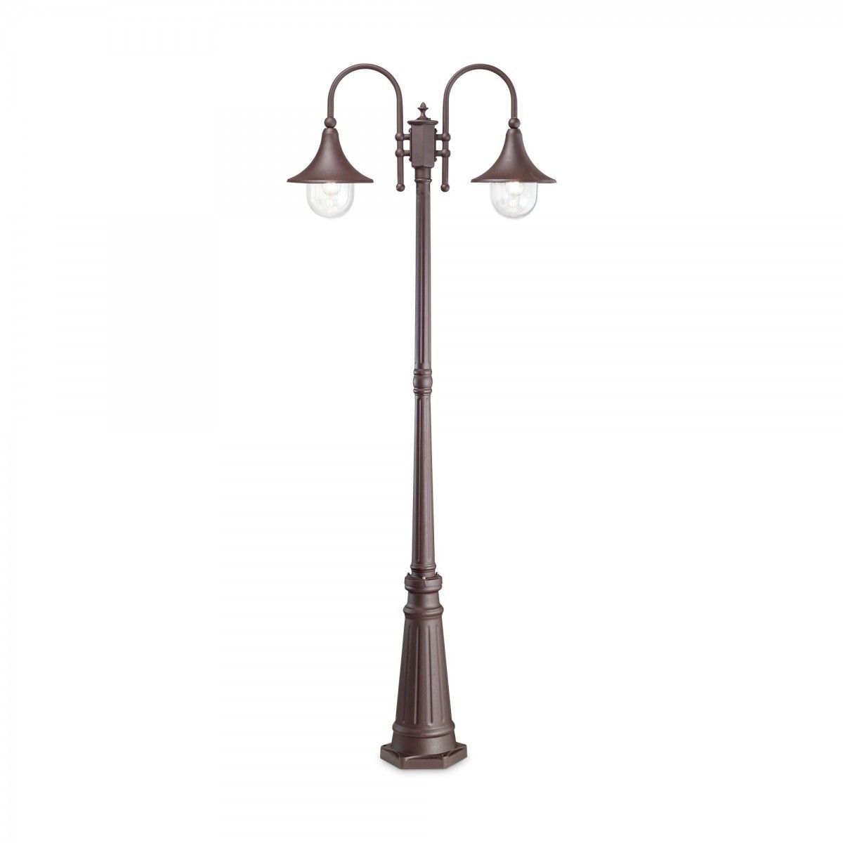 Ideal Lux 246840 vonkajšie stojanové svietidlo Cima 2x60W | E27 | IP43 - kávové