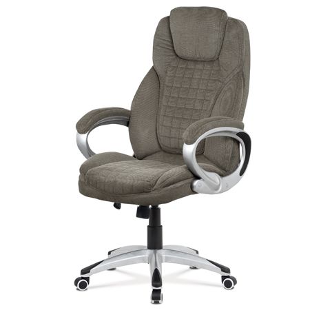 Autronic Kancelárska stolička GREY2/coated armrest PU cover/butterfly mech/coated 350mm base KA-G196 GREY2