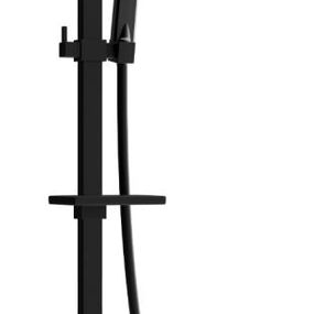MEXEN/S - CQ45 vaňový stĺp s termostatickou batériou, čierna 779104595-70