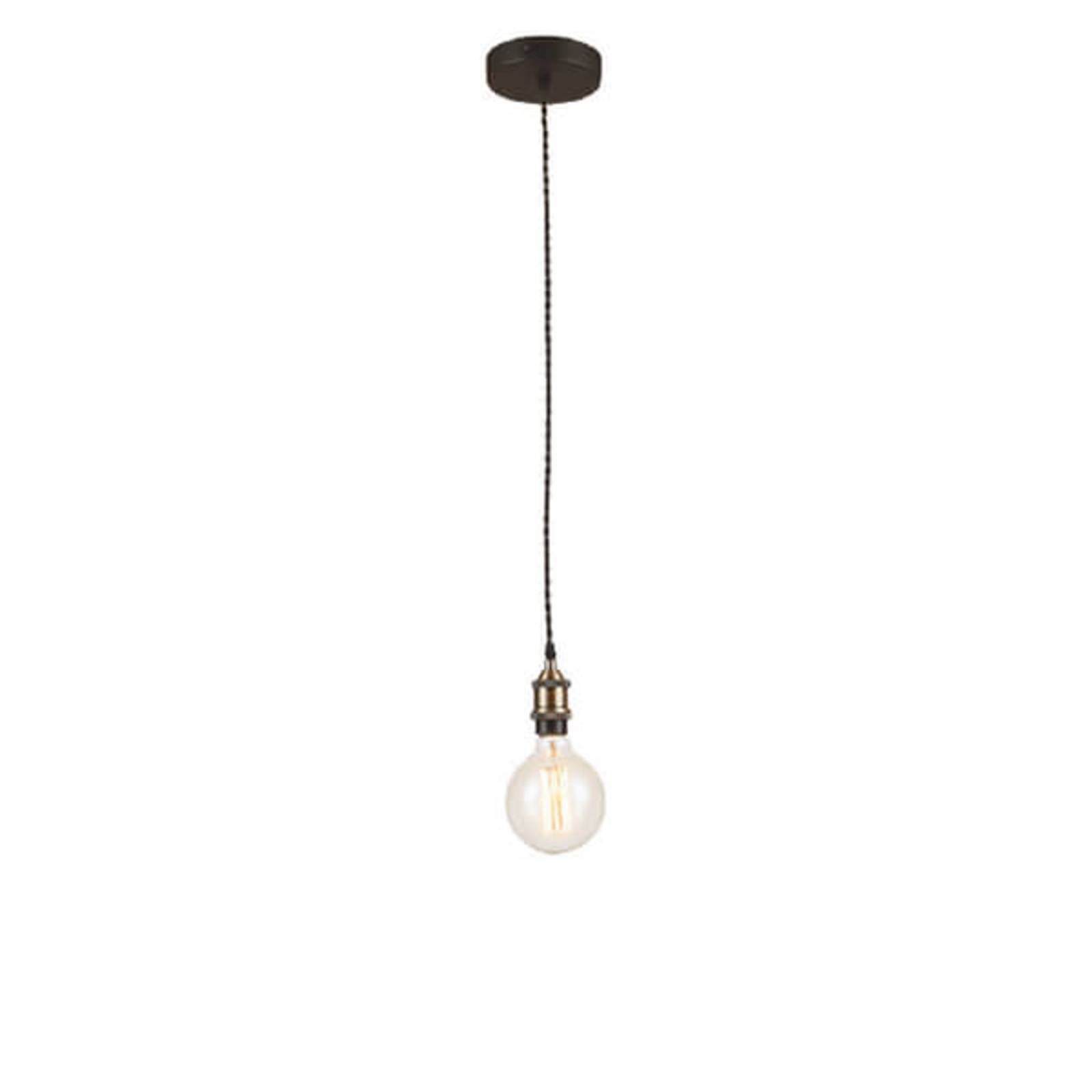 Eco-Light Závesná lampa Vintage s drôteným zavesením, Obývacia izba / jedáleň, hliník, E27, 60W