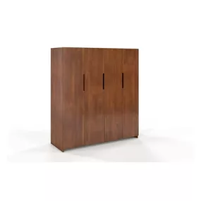 Hnedá šatníková skriňa z bukového dreva Skandica Bergman, 170 x 180 cm