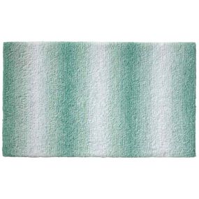 KELA Koupelnová předložka Ombre 65x55 cm polyester nefritově zelená KL-23560