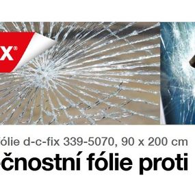 339-5070 Samolepiaca fólia D-C-Fix bezpečnostná fólia proti rozbitiu, veľkosť 90 x 200 cm