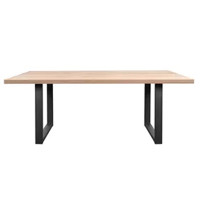 Sconto Jedálenský stôl AMAYA U dub/kov, šírka 160 cm, rovná hrana