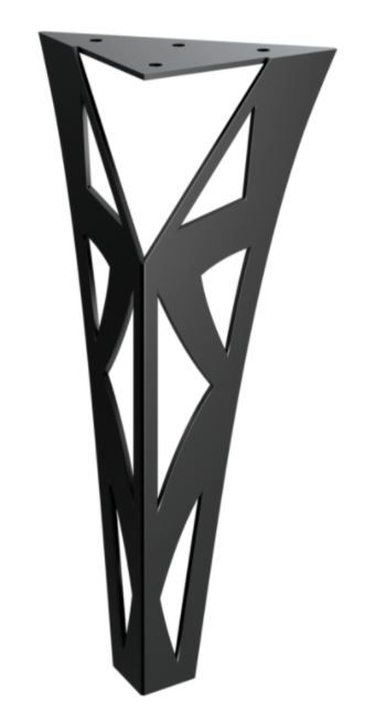 RMP Nábytková noha Tartaros 30 cm čierna NOHA018/30