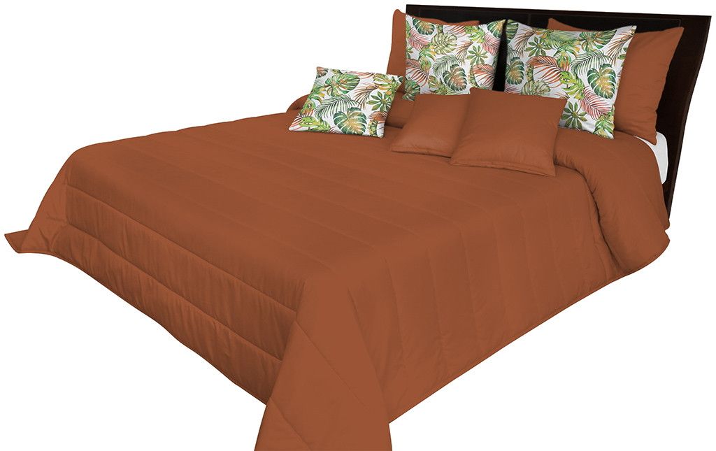 DomTextilu Kvalitný prehoz na posteľ hnedej farby Šírka: 240 cm | Dĺžka: 260 cm 44116-206985