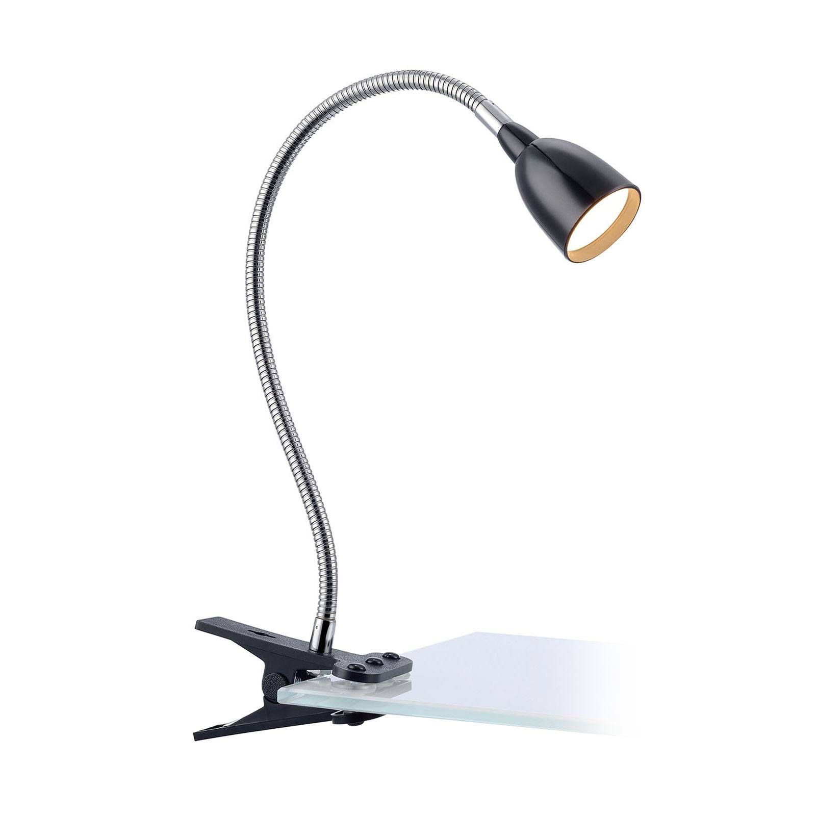 Markslöjd Upínacia LED lampa Tulip, čierna, Obývacia izba / jedáleň, kov, 3W, L: 12 cm, K: 10.5cm
