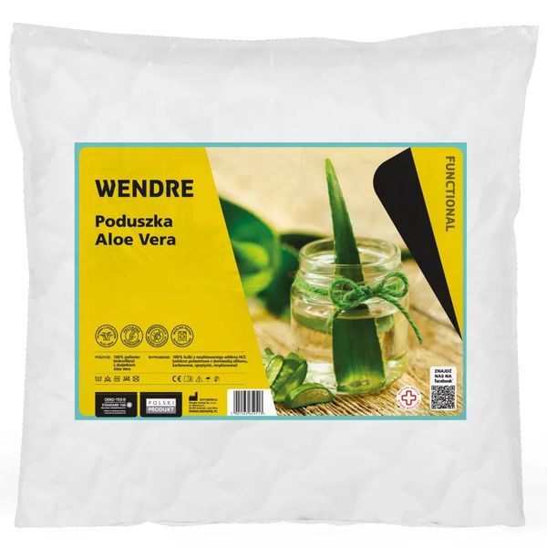 Vankúš Aloe Vera 40x40 biely
