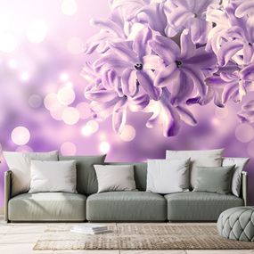 Samolepiaca tapeta fialový kvet orgovánu - 450x300