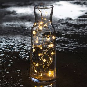 Sirius Jasná kvetinová svetelná LED reťaz Silke 20-pl., plast, P: 190 cm
