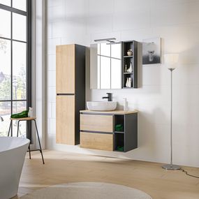 ArtCom Kúpeľňový komplet MONAKO GREY OAK 80