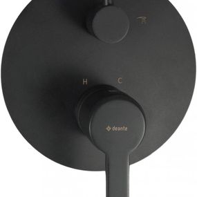 DEANTE - Arnika čierna - Sprchová batéria, podomietková, so sprchovacím spínačom BQA_N44P
