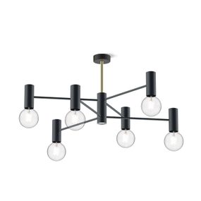 Modo Luce Chandelier stropné 13pl 107cm čierne, Obývacia izba / jedáleň, kov, 42W, K: 62cm