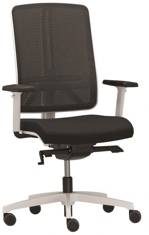 RIM kancelárska stolička FLEXI FX 1104, biele prevedenie