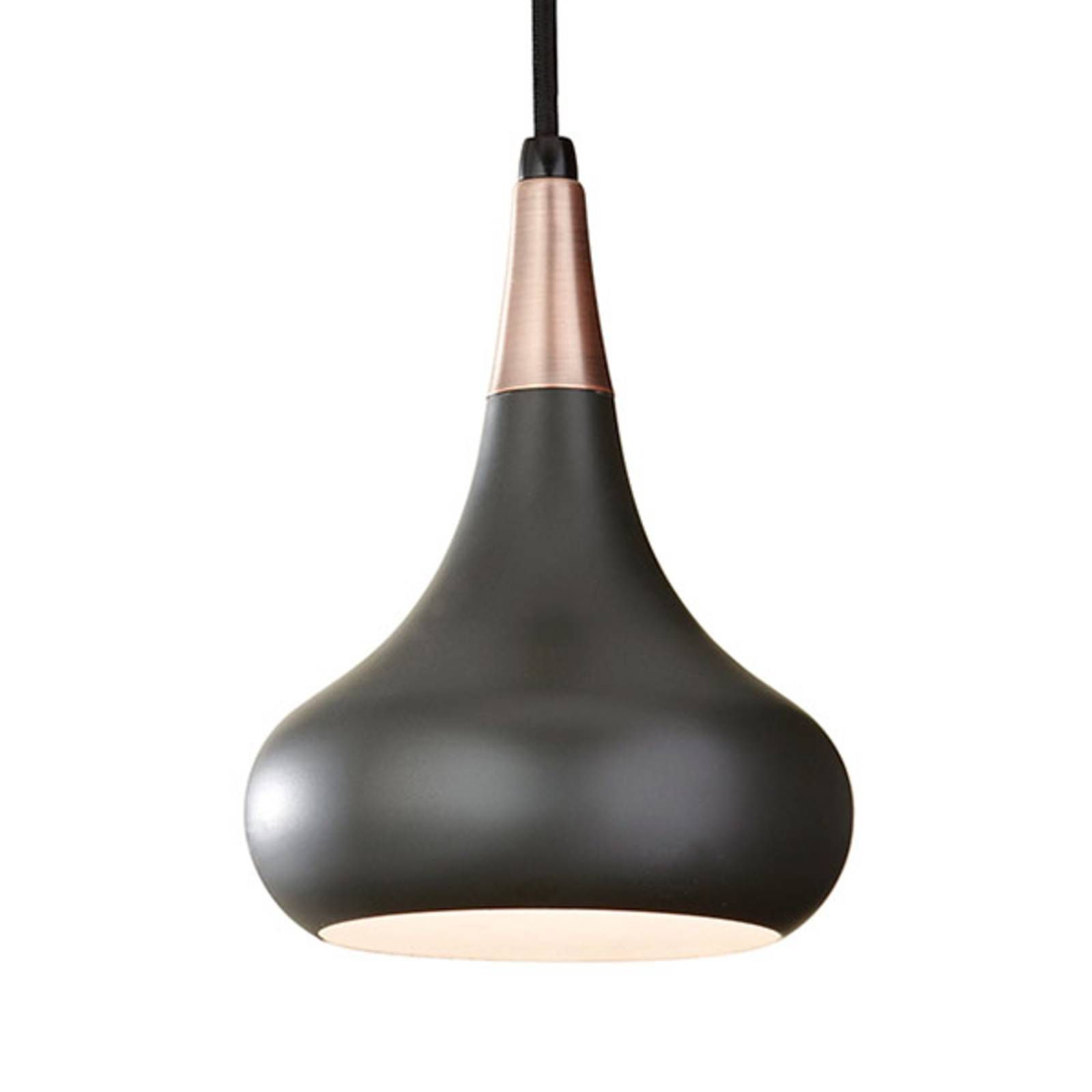 FEISS Závesná lampa Beso tmavý bronz Ø 17, 9 cm, Obývacia izba / jedáleň, kov, E27, 60W, K: 24.4cm