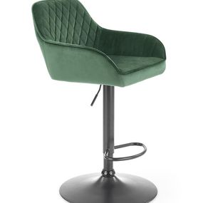 Halmar H103 barová stolička tmavo zelená