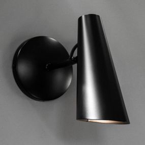 Northern Birdy – nástenné svietidlo 31, 5 cm čierne, Obývacia izba / jedáleň, hliník, oceľ, E27, 60W, K: 19cm