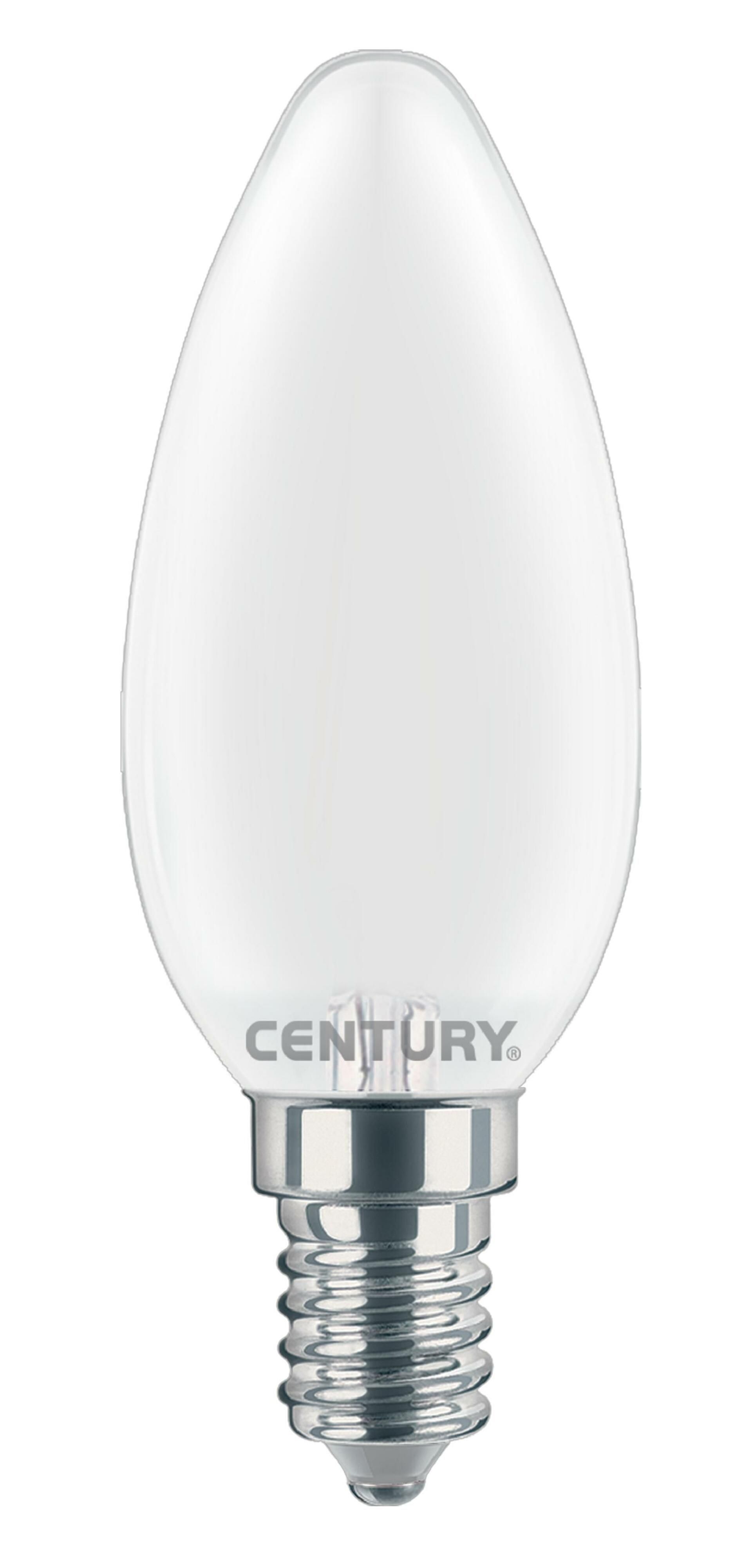 CENTURY LED FILAMENT SVÍČKA SATÉN 6W E14 3000K 806Lm 360d 35x97mm IP20 CEN INSM1-061430