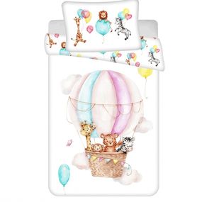 Detské obliečky do postieľky zvieratká flying balloon