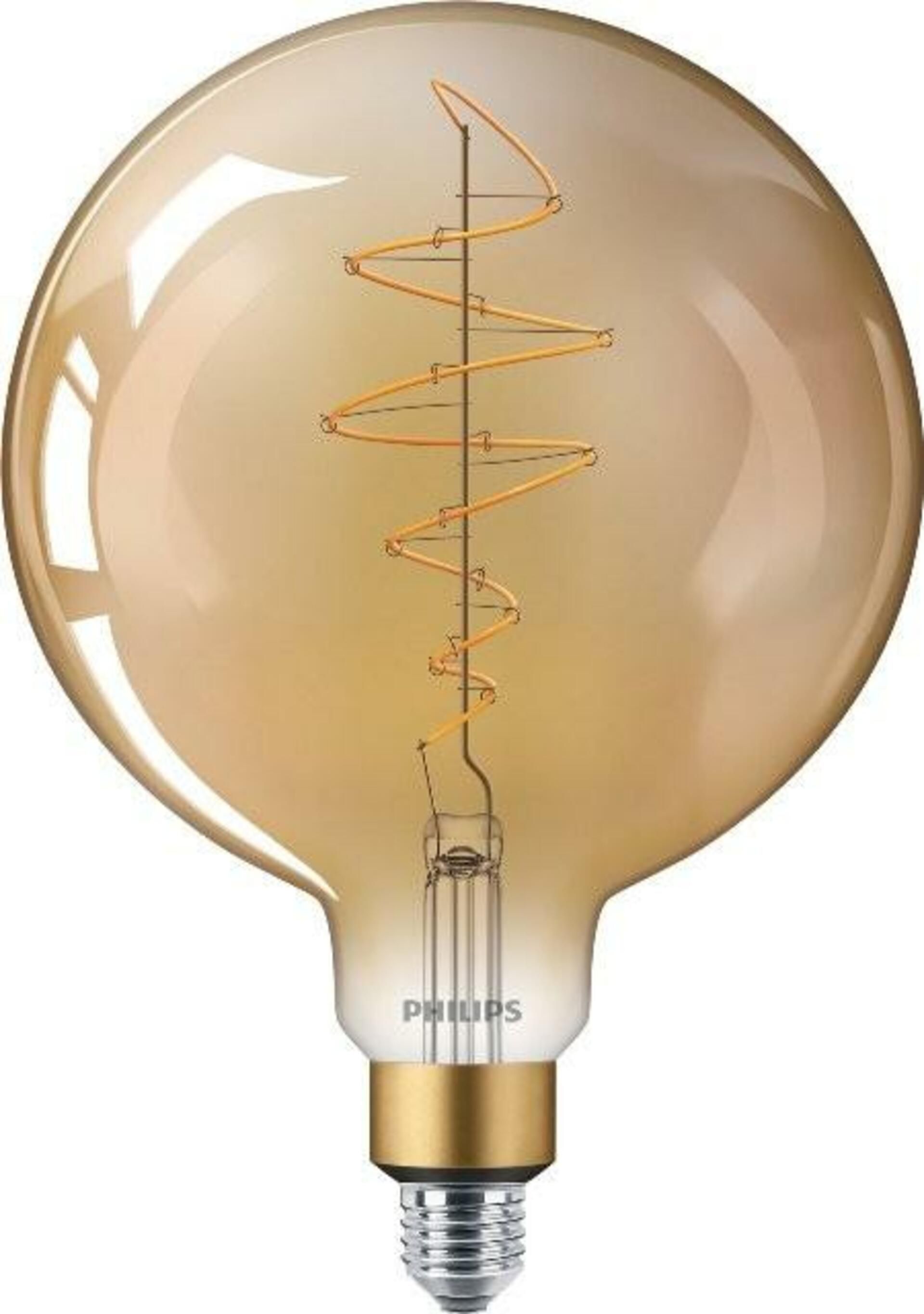 Philips Vintage LED žárovka E27 G200 7W 470lm GOLD stmívatelné