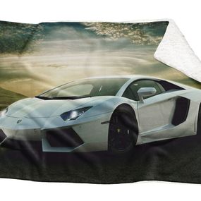 Deka Lamborghini  (Rozmer: 200 x 140 cm, Podšitie baránkom: ÁNO)