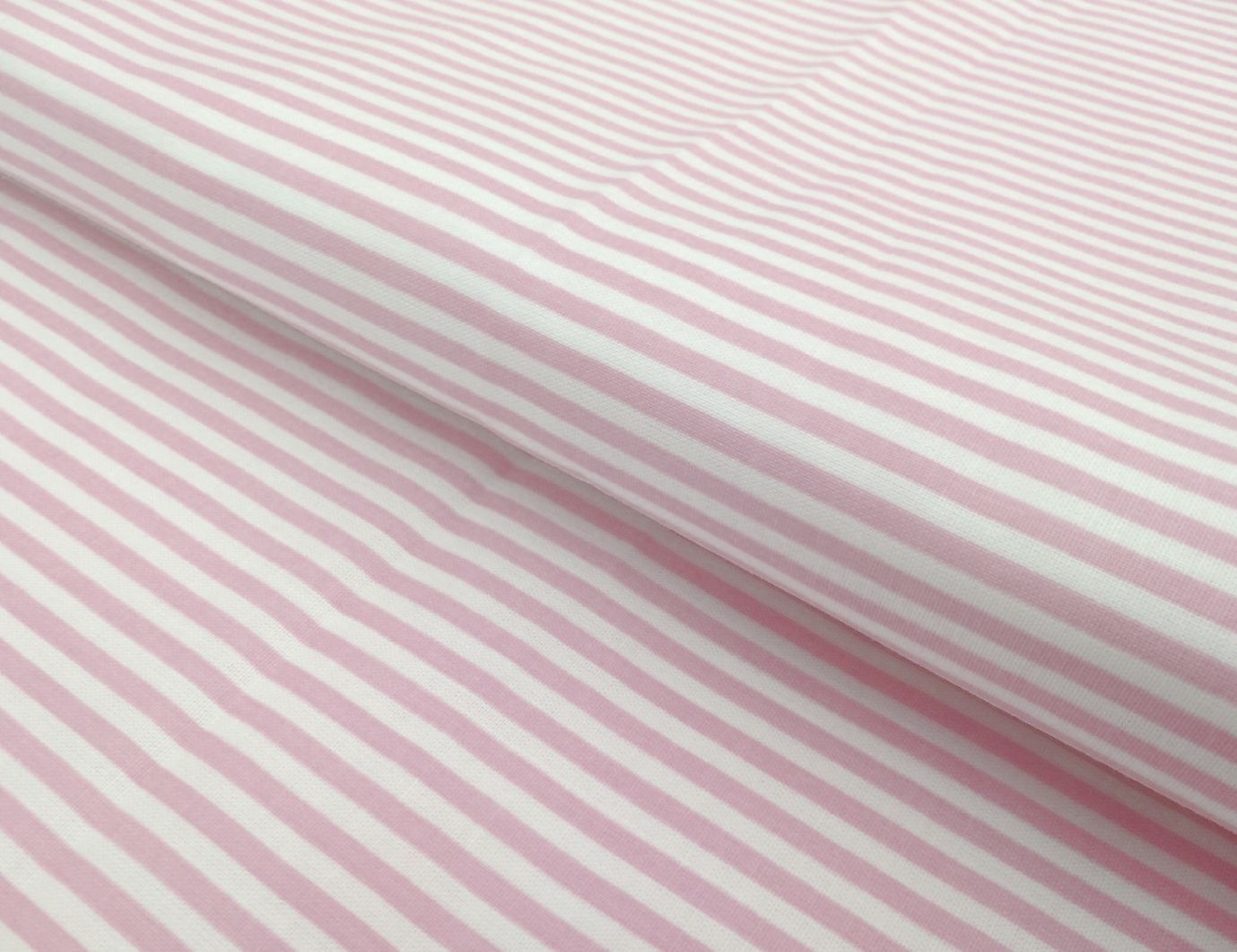 Bavlnená látka STRIPES Pink, Vyberte farbu Ružová