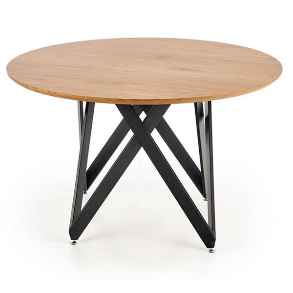 Halmar MOZAMBIK stôl, doska - dab zlatá, konštrukcia - čierna