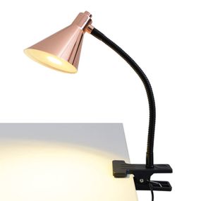 Näve Medená upínacia LED lampa Janita, Obývacia izba / jedáleň, kov, 3W, Energialuokka: F, L: 8.5 cm, K: 38cm